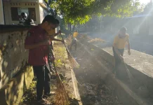 Personel Polres Lombok Timur Gelar Kurve  Ciptakan Lingkungan Kerja Bersih dan Nya