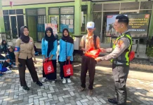 Satlantas Polres Lombok Utara Ajak Pelajar Jadi Pelopor Keselamatan Jalan