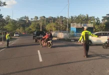 Arus Padat Sore Hari, Satlantas Polres Bima Perketat Pengawasan