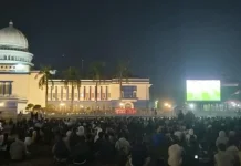 Nobar Liga Champions Bersama LAZ Sukses Hidupkan Kota Gerung