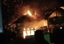 Kantor desa Terbakar, Diduga Api Muncul dari Ruang Kades