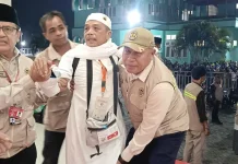 Polda NTB Kawal Kedatangan Jamaah Haji Kloter 6 Asal Lombok Timur