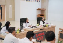 Kemenkum NTB dan Bakesbangpol se-NTB Samakan Persepsi Layanan Partai Politik