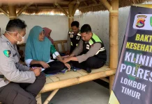 Polres Lombok Timur Gelar Cek Kesehatan Gratis di Pringgabaya