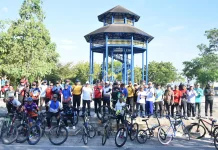 Wali Kota Bima  Gowes Bersama, Perkuat  Budaya Hidup Sehat