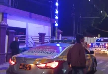 Pamapta Polres Bima Kota Bubarkan Aksi Balap Liar di Depan Kantor Wali Kota Bima