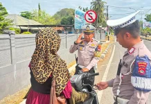 Tingkatkan Kamseltibcarlantas, Sat Lantas Polres Bima Kota Gelar Razia Kendaraan