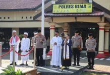 Doa Lintas Agama Hari Bhayangkara, Kapolres Bima Tekankan Integritas Personelnya