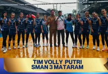 Tim Voli Putri SMAN 3 Mataram Juara 1 Kompetisi Tingkat Pelajar se-NTB