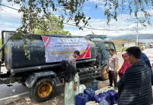 Krisis Air, Polres Bima Kabupaten Hadirkan 5.000 Liter Air Bersih