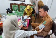 Pemdes Bentek Gandeng Puskesmas Gangga Tingkatkan Kesehatan Aparatur Desa
