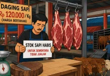 Pengiriman Ternak Ke Luar Daertah Ugal-ugalan, Pedagang Daging Dompu Stop Jualan