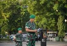 Apel Gelar Pasukan  Korem 162/WB Kesiapan Pam VVIP Kunjungan Presiden RI di NTB