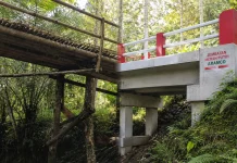 Selametan Jembatan Warnai Peresmian Jembatan Merah Putih Aramco di Dusun Joben