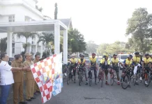 Wakil Wali Kota Bima Lepas Peserta Kirab Obor Api PORPROV XII NTB Tahun 2026