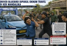 Waduh! Driver Bluebird Diduga Dipukuli Oknum Travel di KEK Mandalika