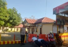 Kendaraan tidak Lengkap, Angggota Polres Bima Kota Dihukum