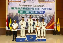 Anggota Polres Bima Kota, Sumbang Perak  Cabang Judo di PORPROV NTB 2026