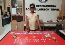 Satresnarkoba Polres Lombok Timur Amankan Terduga Pengedar Sabu di Masbagik