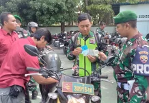 Kodim Loteng Gelar Razia Kendaraan Prajurit, Pastikan Surat Lengkap