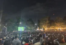 Sembilan Ribu Warga Padati Nobar Final Piala Dunia di Kantor Gubernur NTB