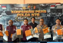 Polda NTB Gulung 61 Kasus Narkoba, 8,3 Kg Sabu dan 86 Orang Disikat