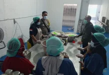 Perkuat Pengamanan Dapur MBG, Bhabinkamtibmas Sambangi SPPG di Tambe