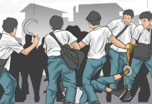 Sat Samapta Polres Bima Kota Bubarkan Tawuran Pelajar