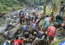 Waspada Dampak Kemarau, Warga Langko Timuq Kompak Gotong Royong Amankan Air Bersih