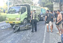 Gara-gara Tumpahan Tahu, Empat Kendaraan Kecelakaan Beruntun di Narmada