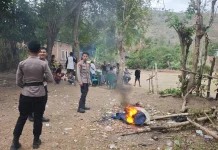 Polres Bima Kota Bubarkan Judi Sabung Ayam di Jatibaru Barat