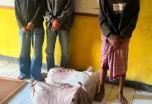 Gercep, Polisi Tangkap Tangan Pelaku Bawa Daging Sapi Curian
