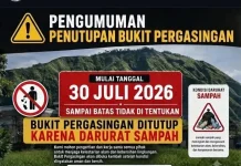 Darurat Sampah Bukit Pergasingan Tutup sementara Demi Kelestarian Alam