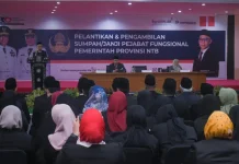 Pemprov NTB Lantik 118 Pejabat Fungsional