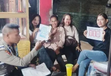 Polmas Kelurahan Jatiwangi Sambangi Warga, Ajak Bersama Jaga Kamtibmas