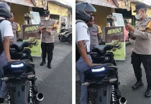 Ke Sekolah Pakai Motor Knalpot Brong, Pelajar di Mataram Kena Tegur Polisi