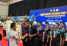 Banggakan NTB, Tim Polda NTB Rebut Juara III Bulutangkis Kapolri Cup 2026