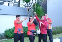 Semarak Hari Pengayoman ke-81, Kanwil Kemenkum NTB Gelar Fun Walk Bersama