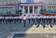 Jelang HUT RI, Paskibraka Lombok Tengah Digembleng Fisik dan Mental