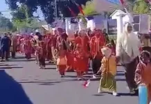 Pawai Budaya PAUD, TK dan RA se-Kota Bima Meriah