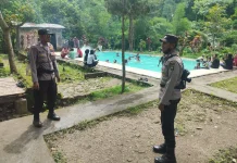 Biar Liburan Tenang, Polisi Keliling Tempat Wisata Madapangga