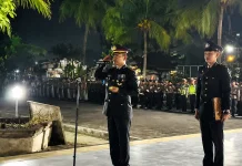Kapolres Lombok Timur Pimpin Apel Kehormatan dan Renungan Suci
