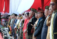 Kanwil Kemenkum NTB Hadiri Upacara Penurunan Bendera HUT ke-81 Kemerdekaan RI