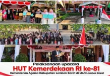 HUT RI ke-81, MAN Lombok Barat Teguhkan Nasionalisme