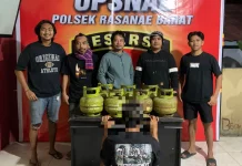 Terekam CCTV, Terduga Pelaku Pencurian Tabung Gas Diamankan Polisi