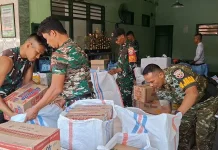 Kodim 1620/Loteng Galang Bantuan, Wujud Kepedulian untuk Korban Gempa NTT