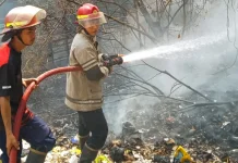 Pembakaran Sampah Picu Kebakaran Lahan di Desa Rarang Lombok Timur