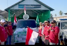 Sambut Harja ke-5, Yafama NW Montong Tangi Gelar Jalan Sehat