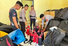 Siaga Bahaya Kebakaran, Polres Bima Kota Pasang APAR di Titik Strategis