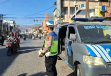 Satlantas Polres Bima Kota Ingatkan Pengendara Utamakan Keselamatan